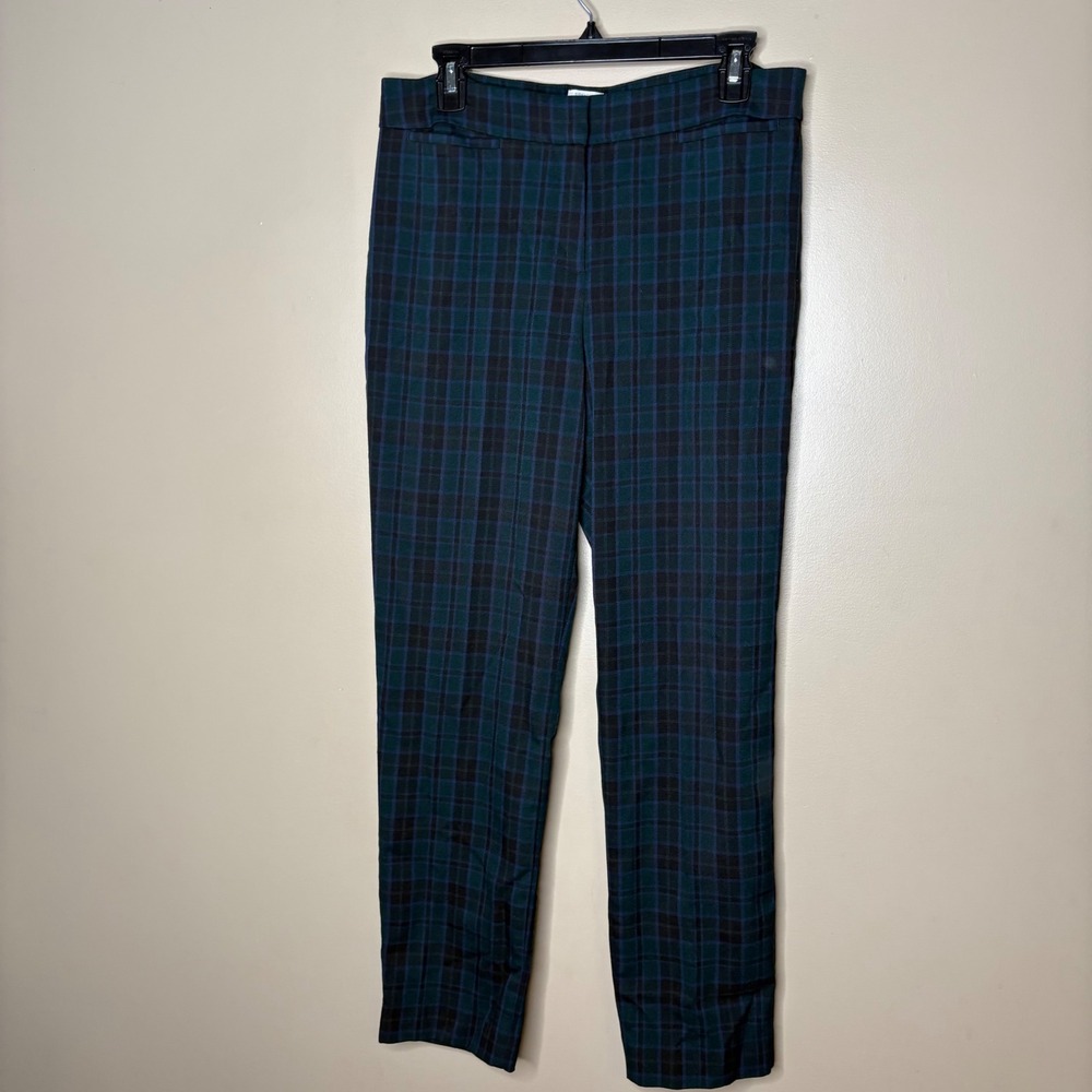 Talbots Signature Plaid Ankle Pants Womens 10 Career Preppy Business Casual - Picture 3 of 9
